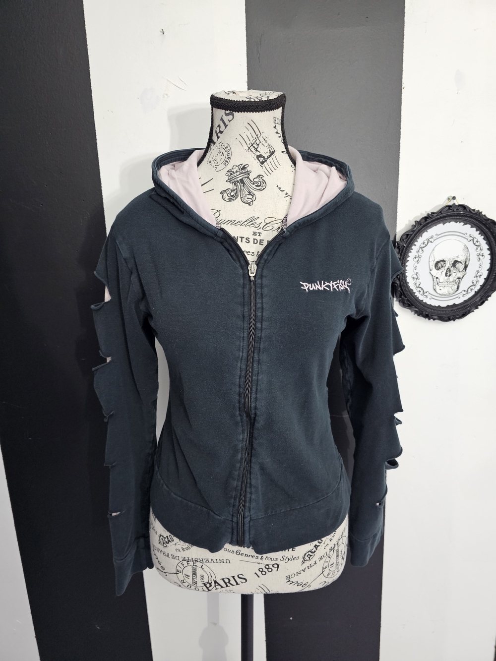 Punkyfish Emo Zip Hoodie